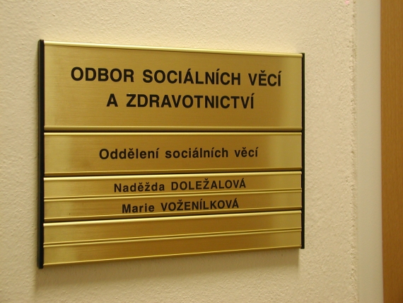 Hliníkové dveřní tabulky Module Plus Indoor
