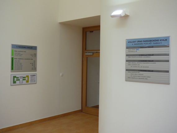 Hliníkové dveřní tabulky Module Plus Indoor