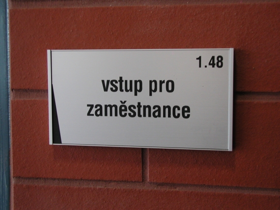 Hliníkové dveřní tabulky SlimSlatz