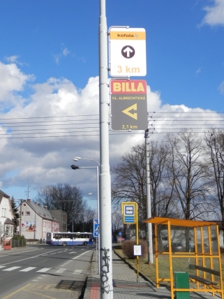 Maloplošná tabule oboustranná - boční uchycení